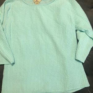 Seersucker top